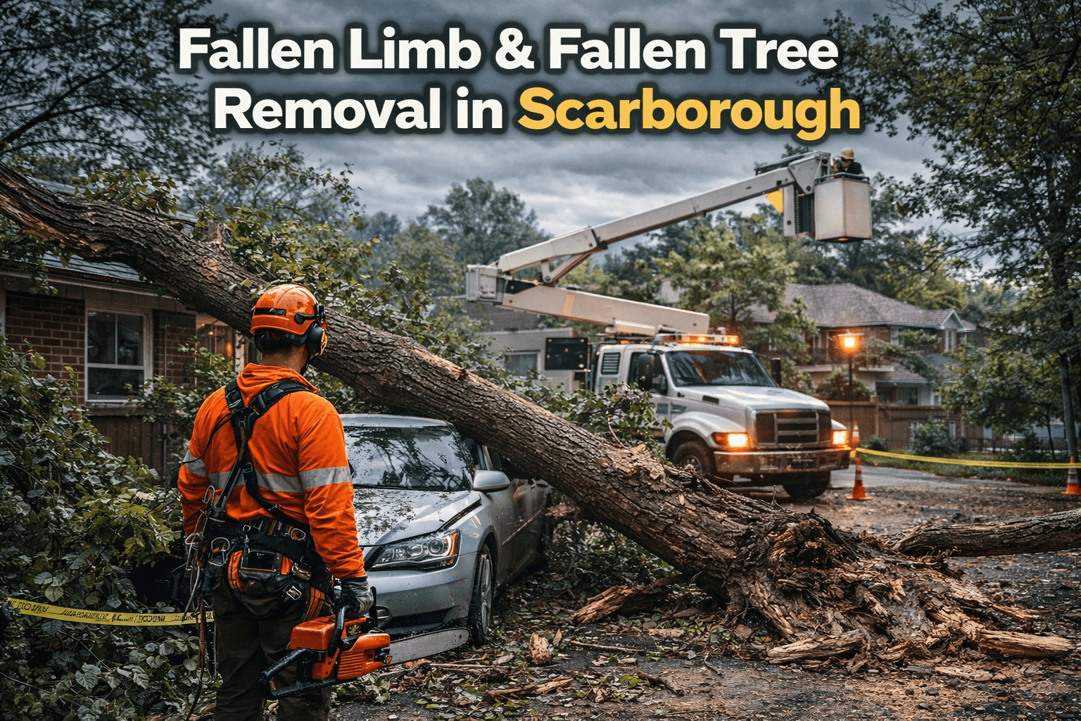 Fallen limb and fallen tree removal in Scarborough