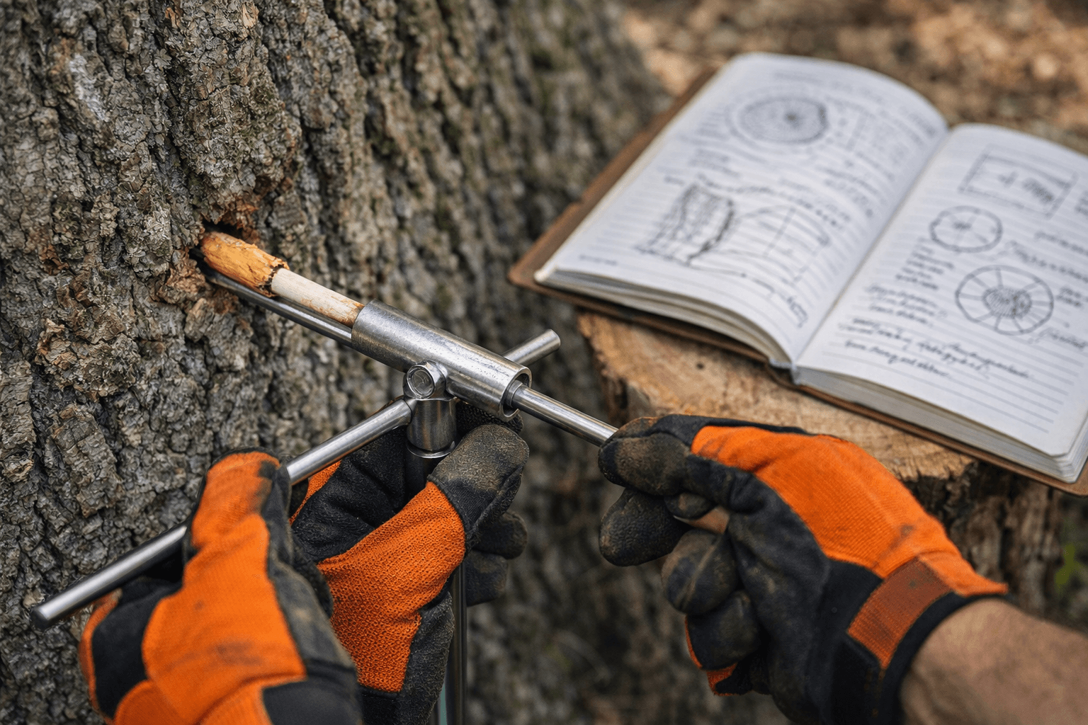 ISA certified arborist consulting with a Mississauga homeowner about a large Norway maple in the Erin Mills neighbourhood
