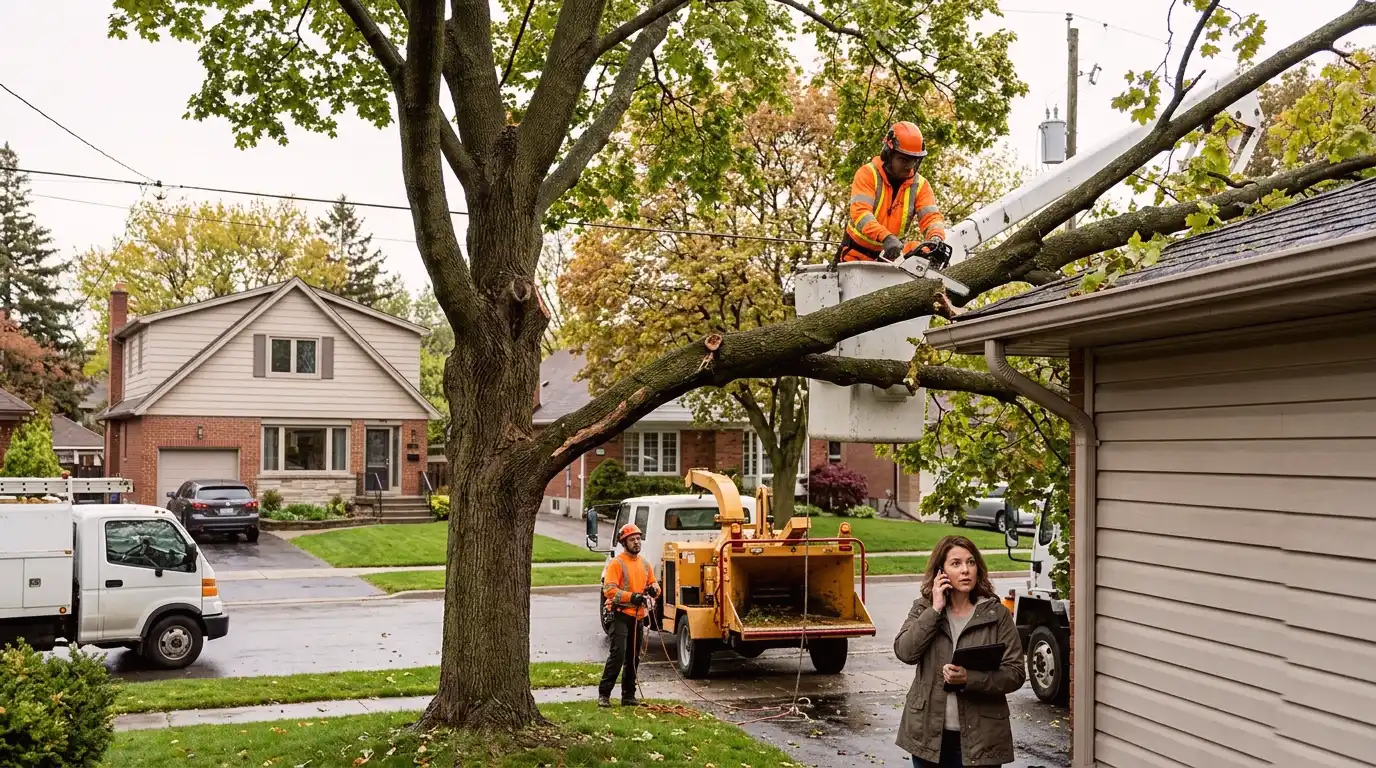 Emergency tree removal cost in the GTA: Does Home Insurance Cover Emergency Tree Removal in Ontario?