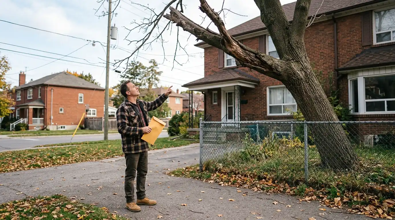 Dangerous neighbour tree in Toronto: Written Notice to Your Neighbour
