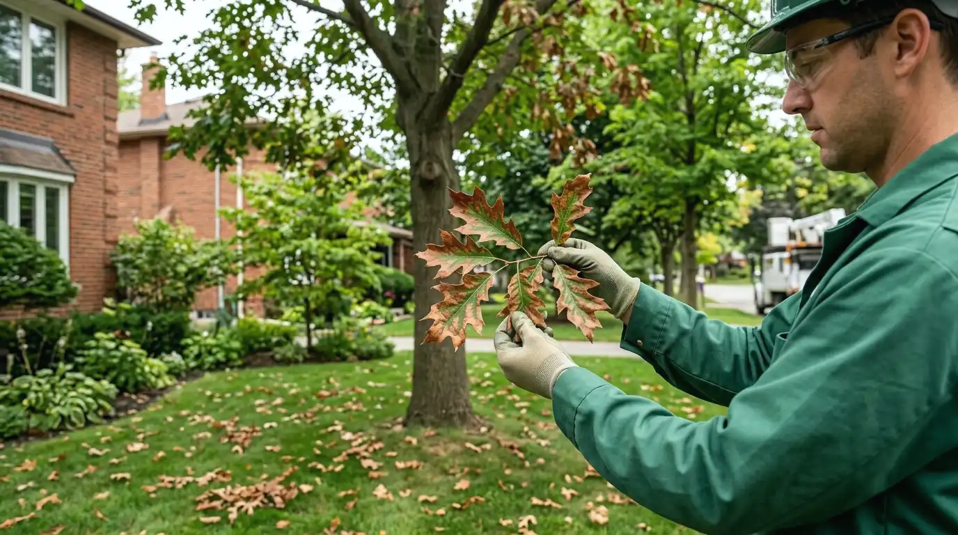 Oak wilt in Ontario: Symptoms of Oak Wilt