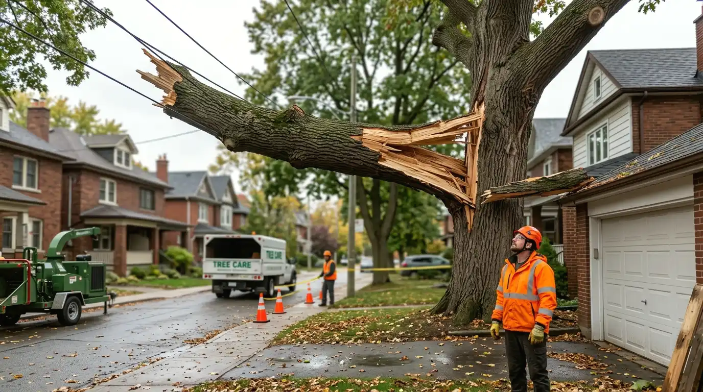 Toronto tree permit exemptions: 7. Emergency failure or active danger