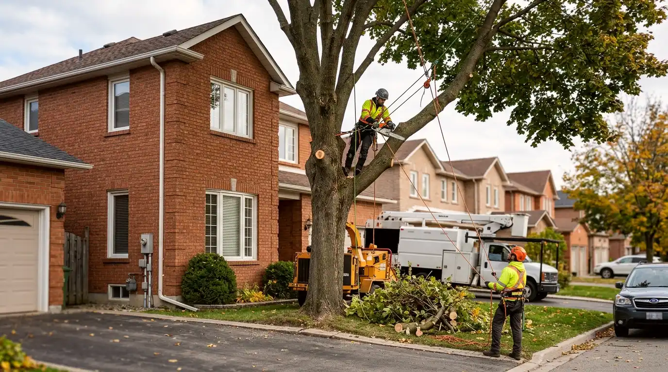 Tree removal cost in Richmond Hill: Location relative to structures