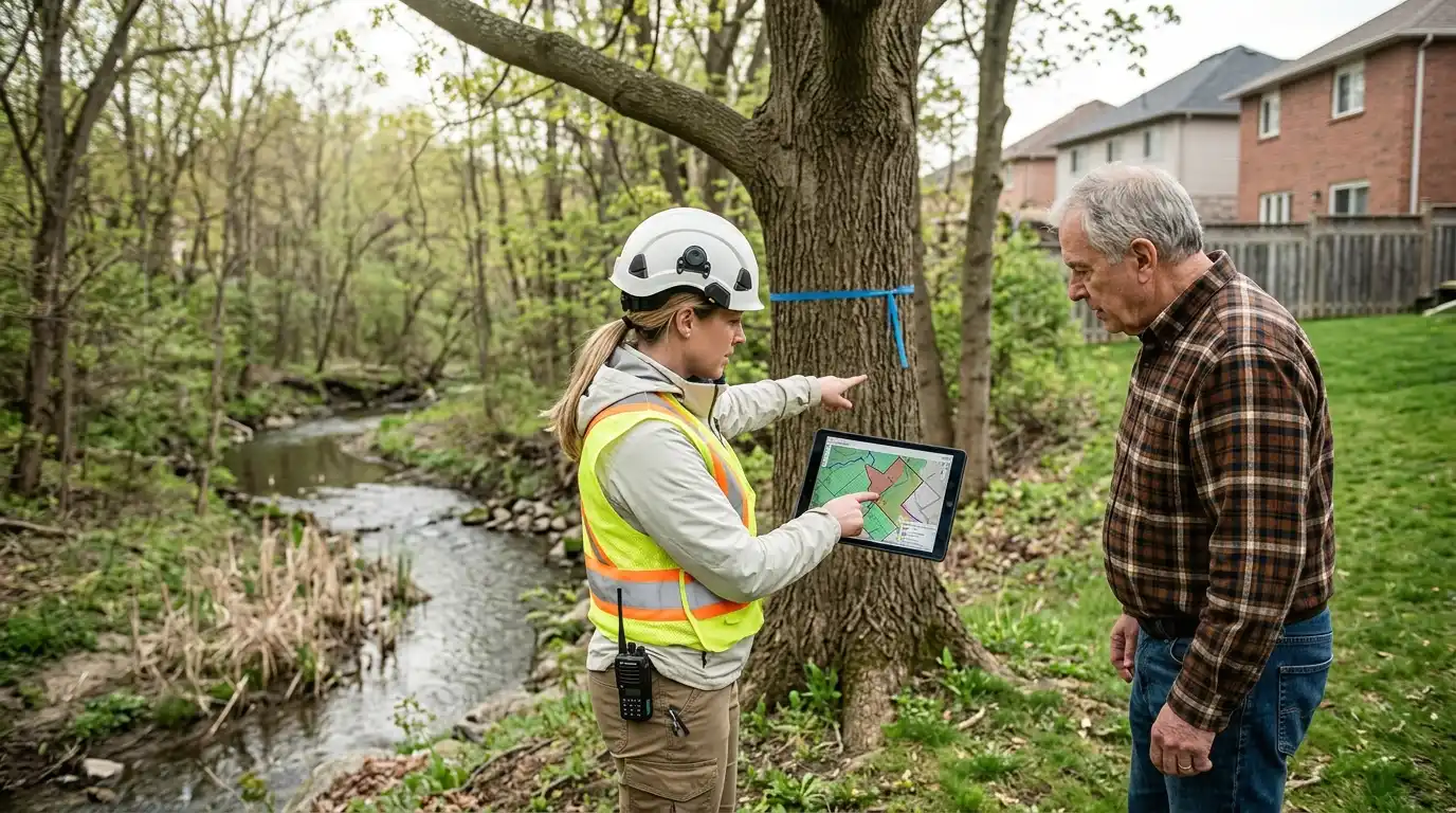 Tree removal permit in Oshawa: CLOCA-regulated watercourses