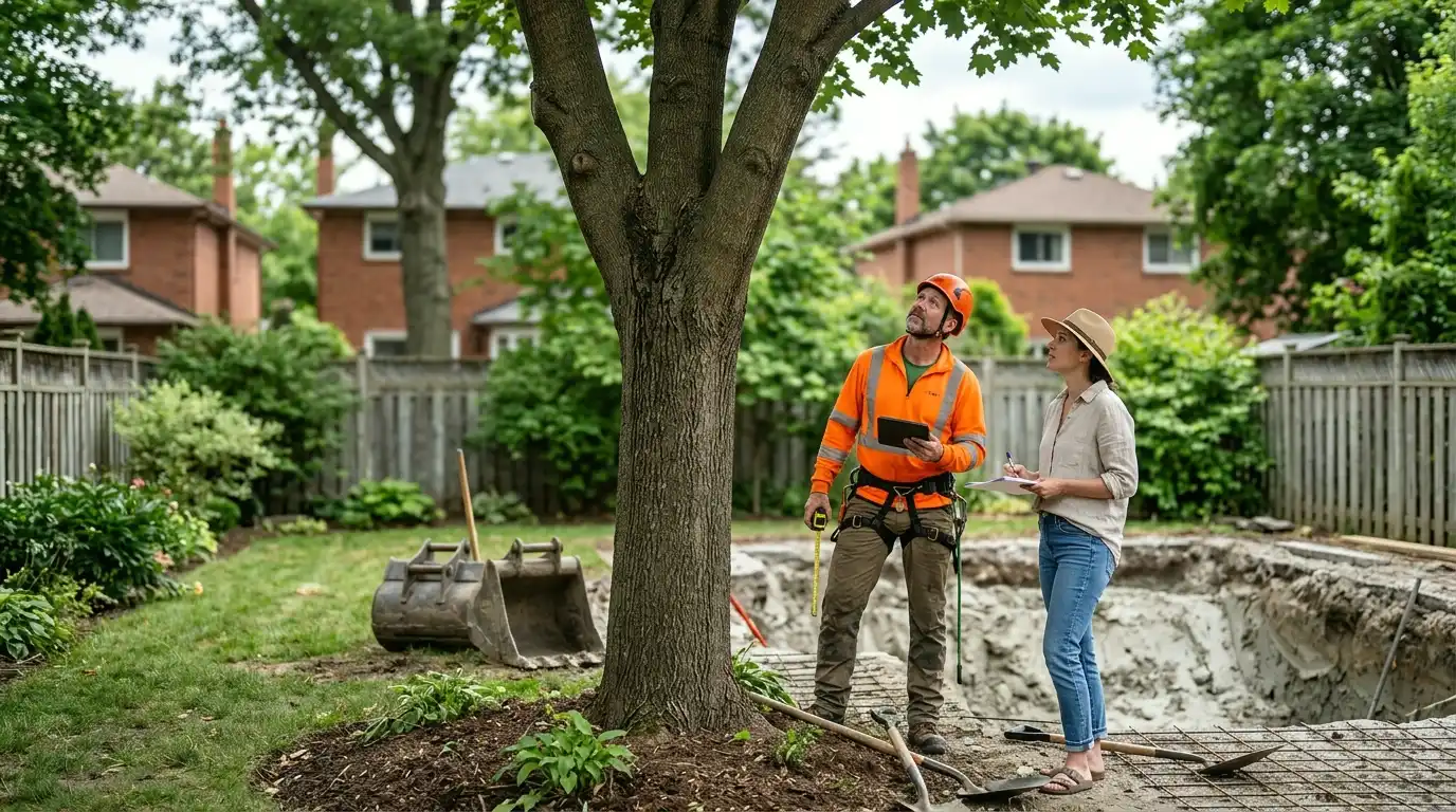 Tree removal for pool installation in Toronto: Tree Permit Questions for Pool Projects