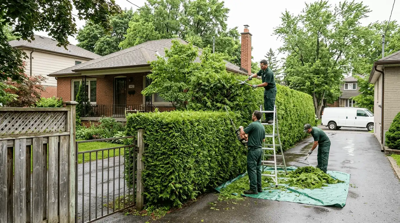 Toronto Tree Services hedge in Toronto