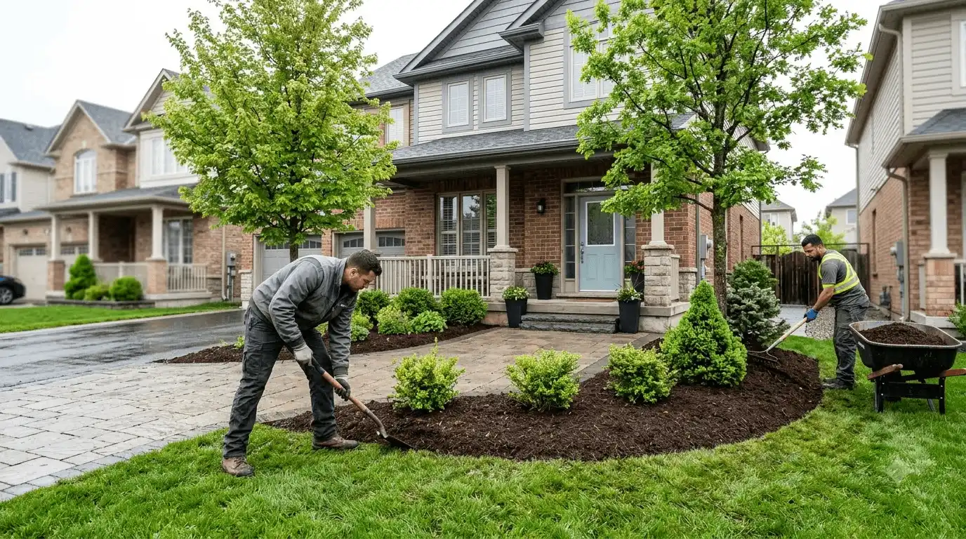 Landscaping in Ajax professional service scene in Pickering Village, Ajax