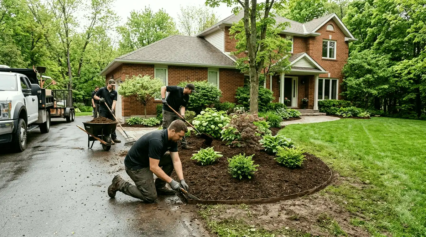 Landscaping in Bowmanville professional service scene in Bowmanville, Bowmanville