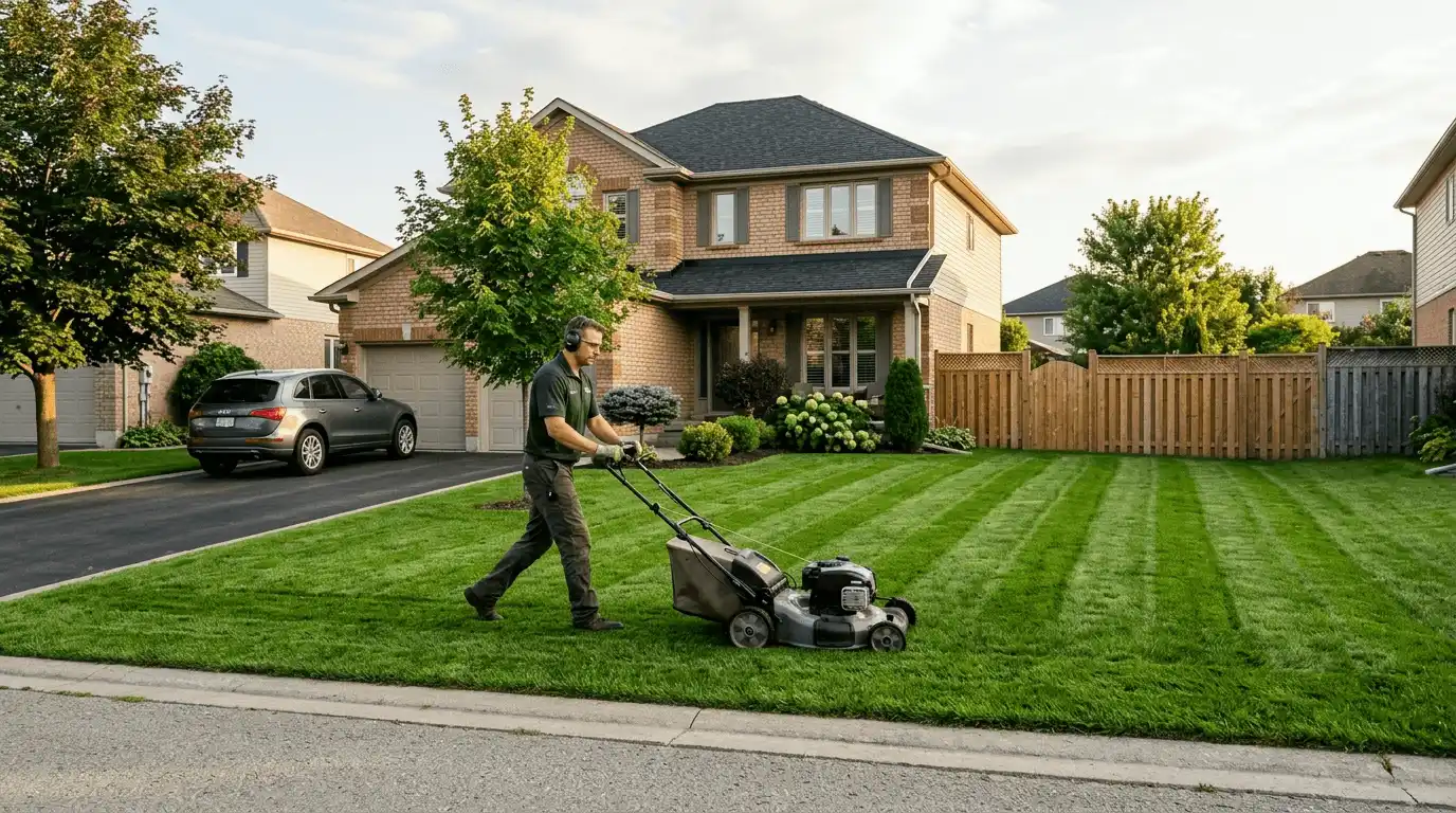 Lawn Care in Bowmanville professional service scene in Bowmanville, Bowmanville