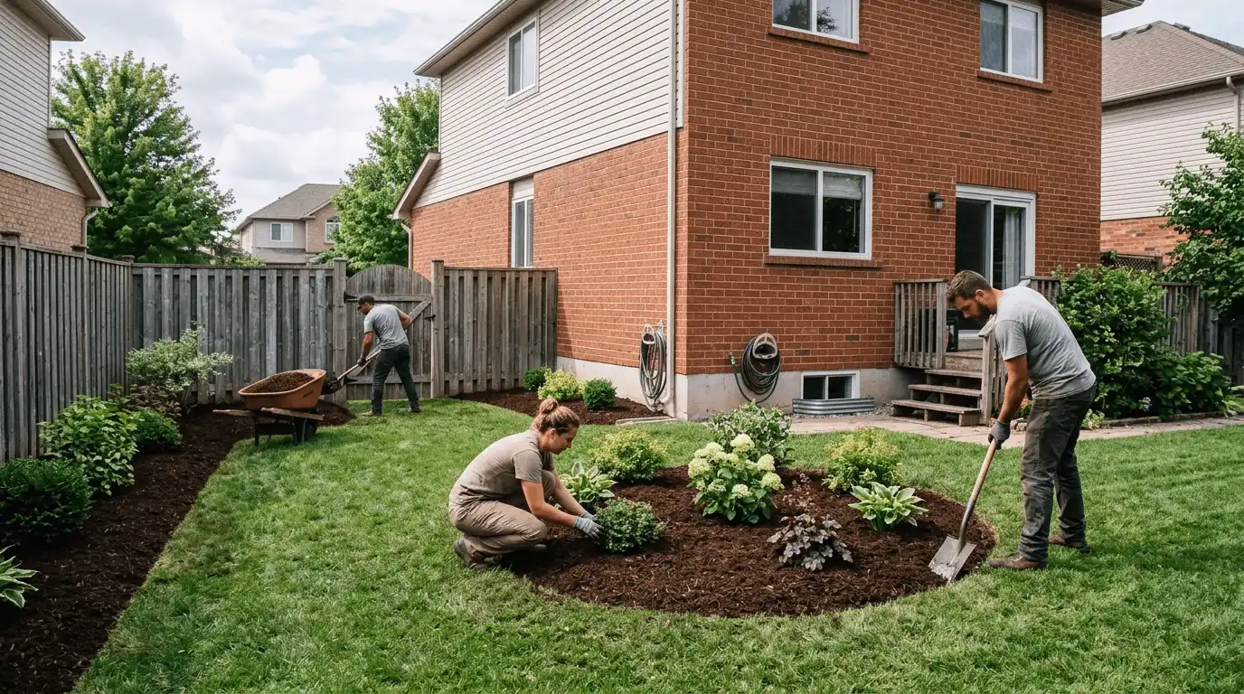 Landscaping in Oshawa professional service scene in Downtown Oshawa, Oshawa
