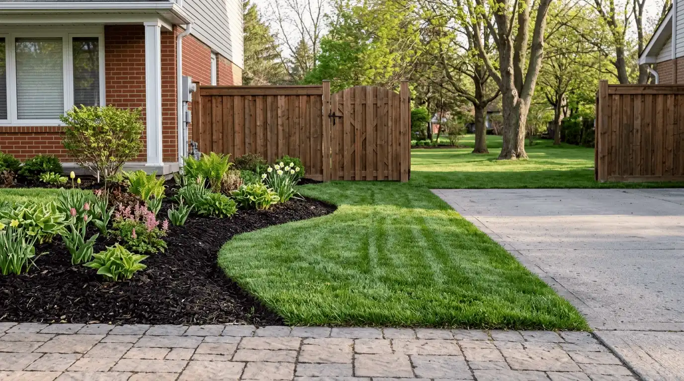 Lawn Care in Oshawa residential property detail in O'Neill, Oshawa