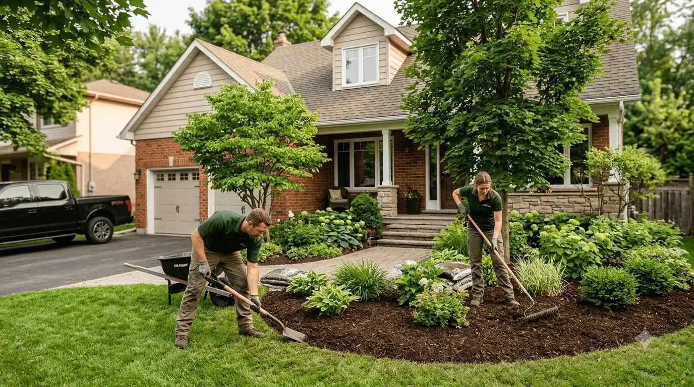 Landscaping in Pickering professional service scene in Rosebank, Pickering