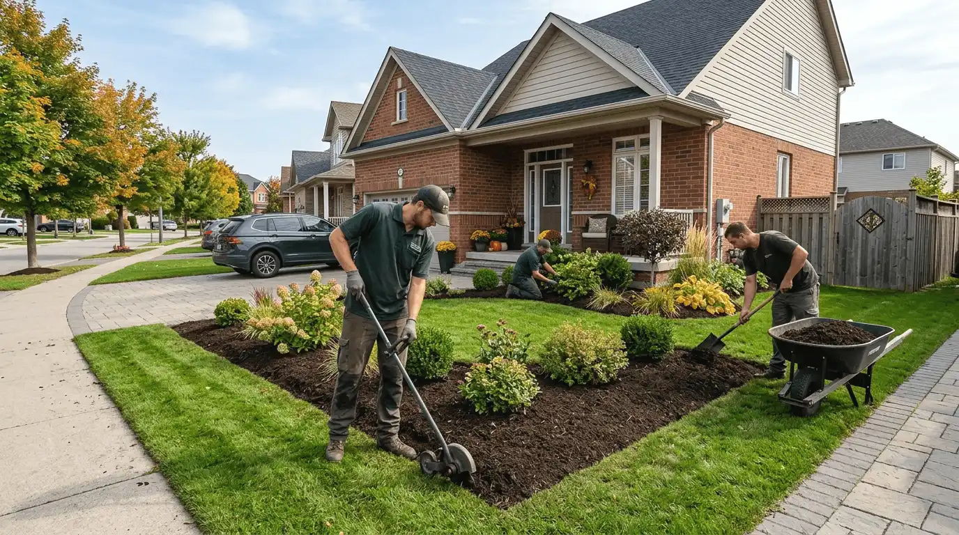 Landscaping in Whitby professional service scene in Brooklin, Whitby