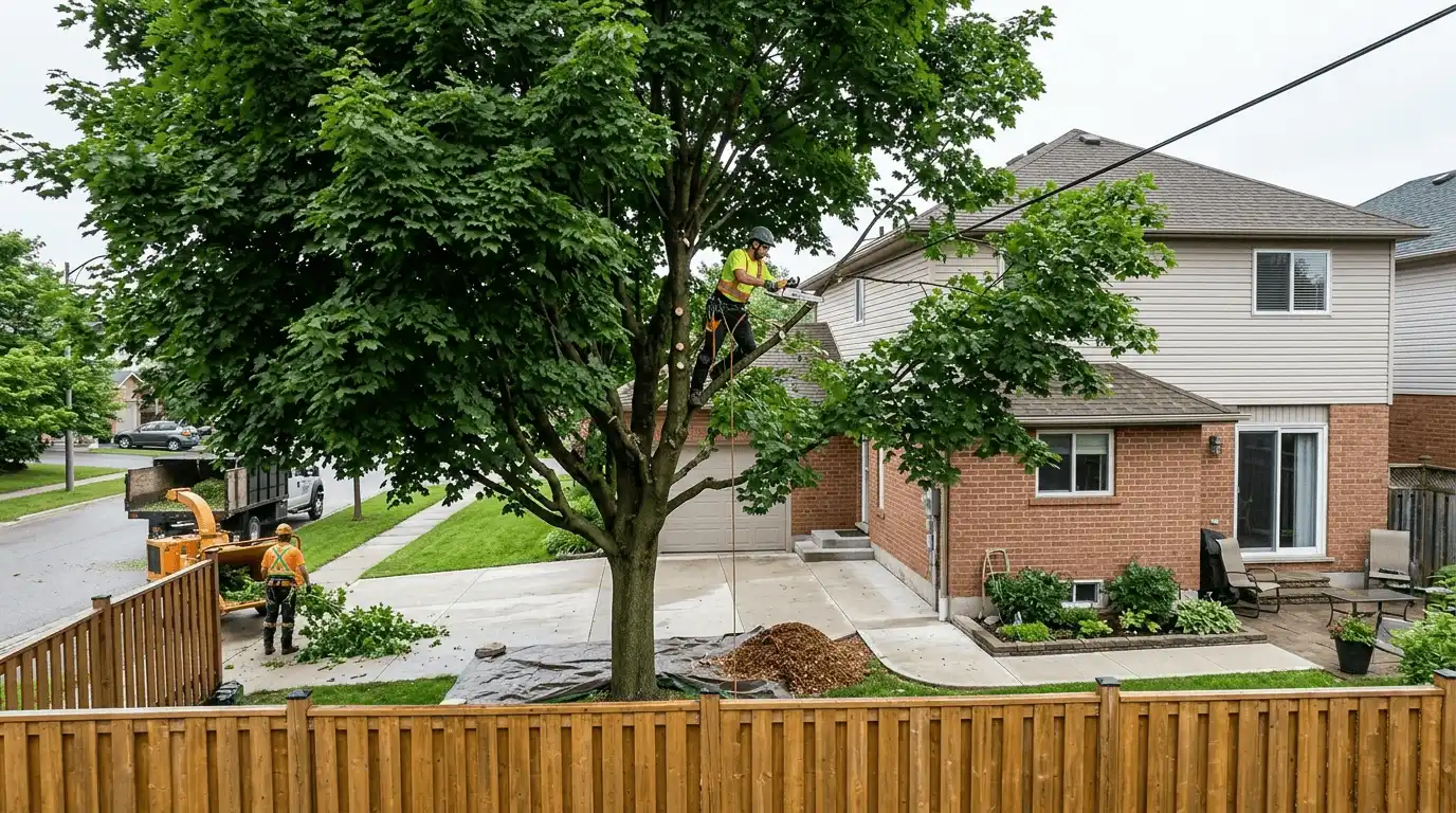 Tree Pruning & Trimming clearance pruning near property features in Pickering Beach, Ajax