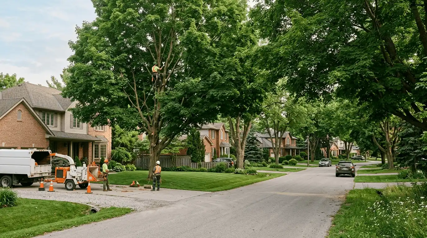Tree Services in Alliston local mature tree canopy in Beeton, Alliston
