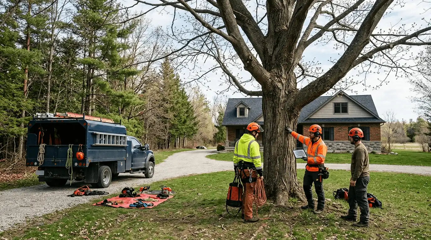Tree Services in Barrie professional service scene in Downtown Barrie, Barrie