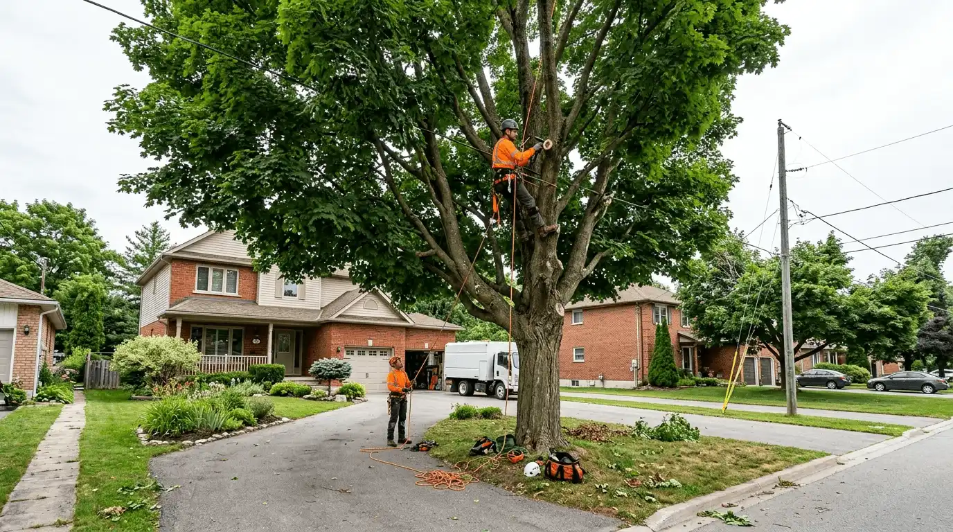 Tree Services in Brooklin arborist property assessment in Winchester Road area, Brooklin