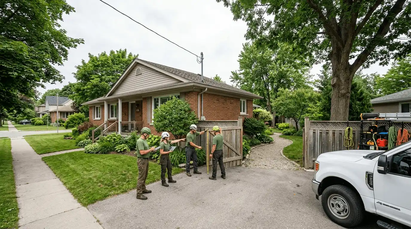 Tree Services in Innisfil tree-service access planning in Lefroy, Innisfil