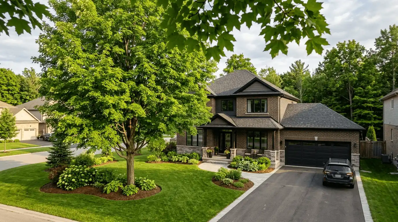 Tree Services in Innisfil finished property after tree care in Cookstown, Innisfil