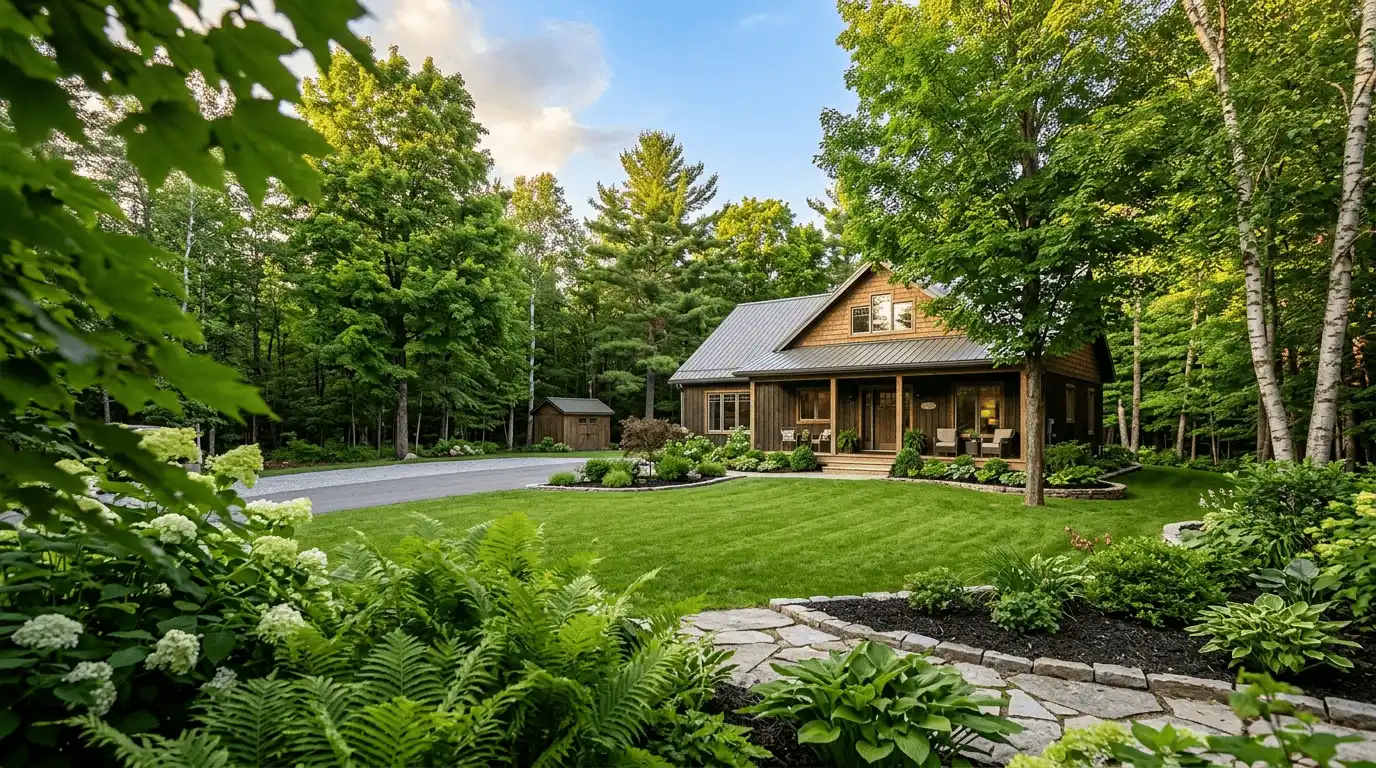 Tree Services in Kawartha Lakes finished property after tree care in Woodville, Kawartha Lakes