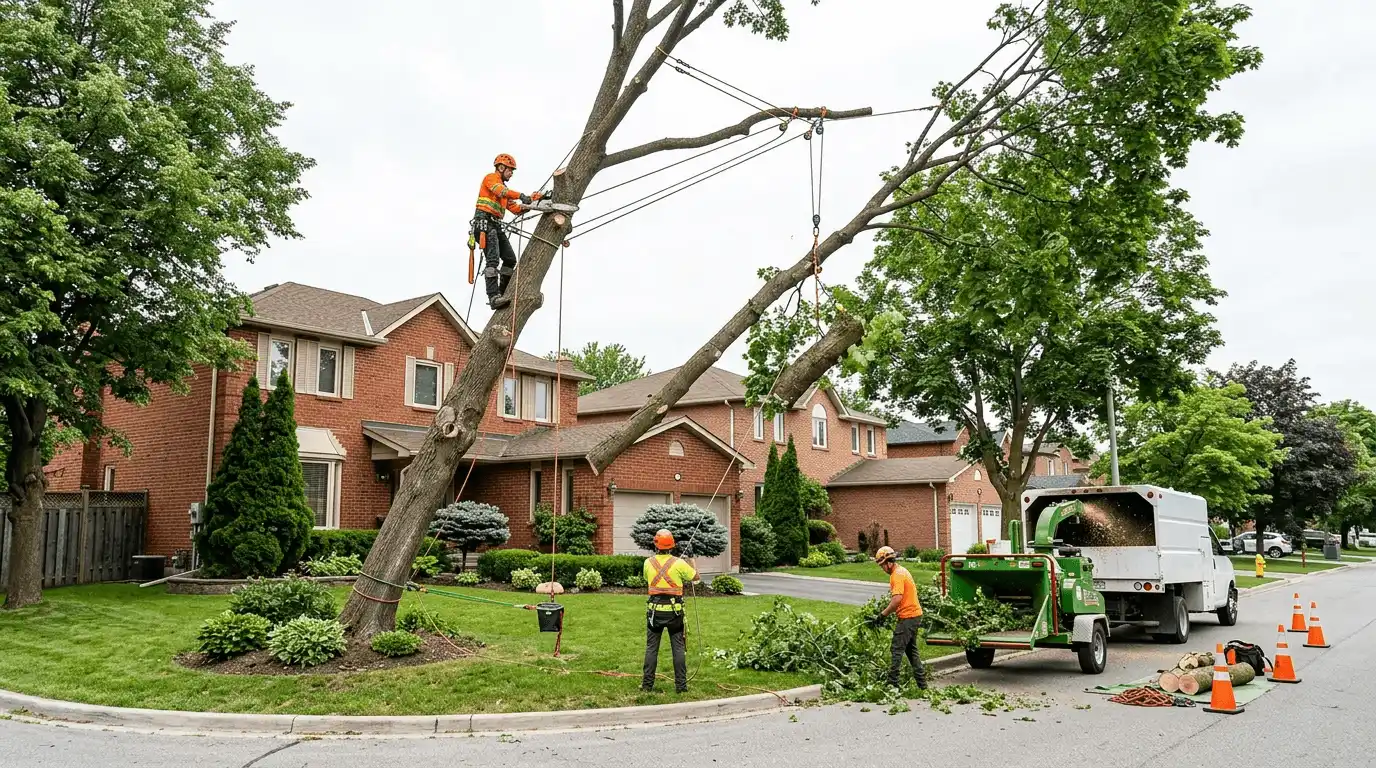 Tree Removal professional service scene in Buttonville, Markham