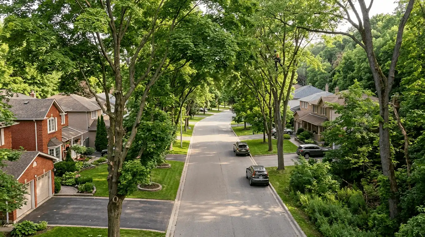 Tree Services in Milton local mature tree canopy in Beaty, Milton