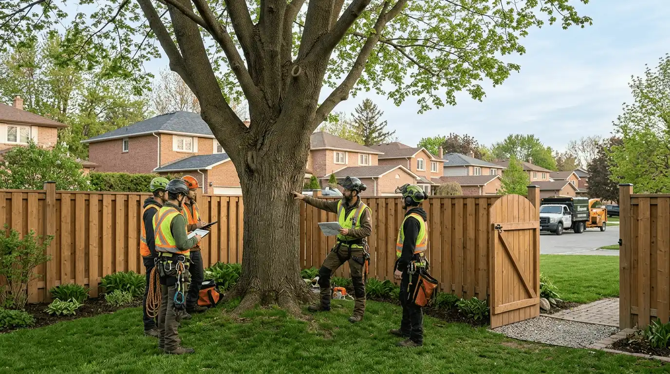 Tree Services in Oshawa professional service scene in Downtown Oshawa, Oshawa