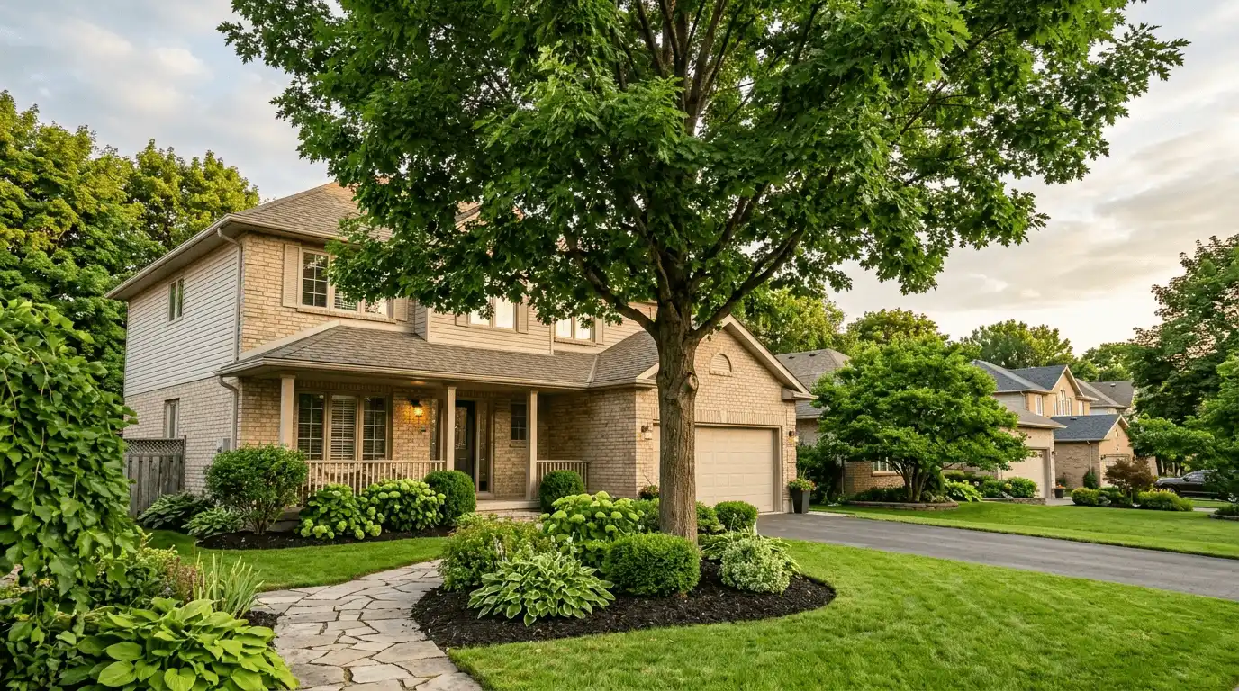 Tree Services in Peterborough finished property after tree care in West End, Peterborough
