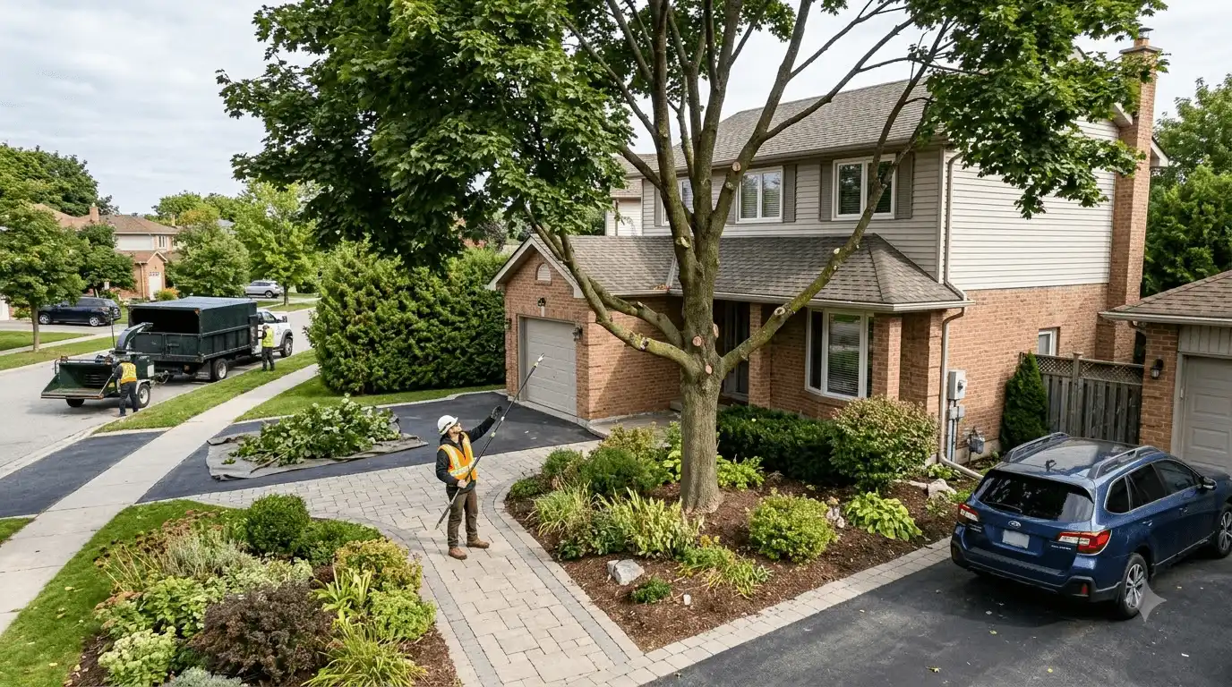 Tree Pruning & Trimming clearance pruning near property features in Amberlea, Pickering