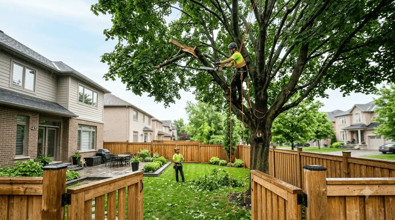 Tree Pruning & Trimming professional service scene in Yongehurst, Richmond Hill