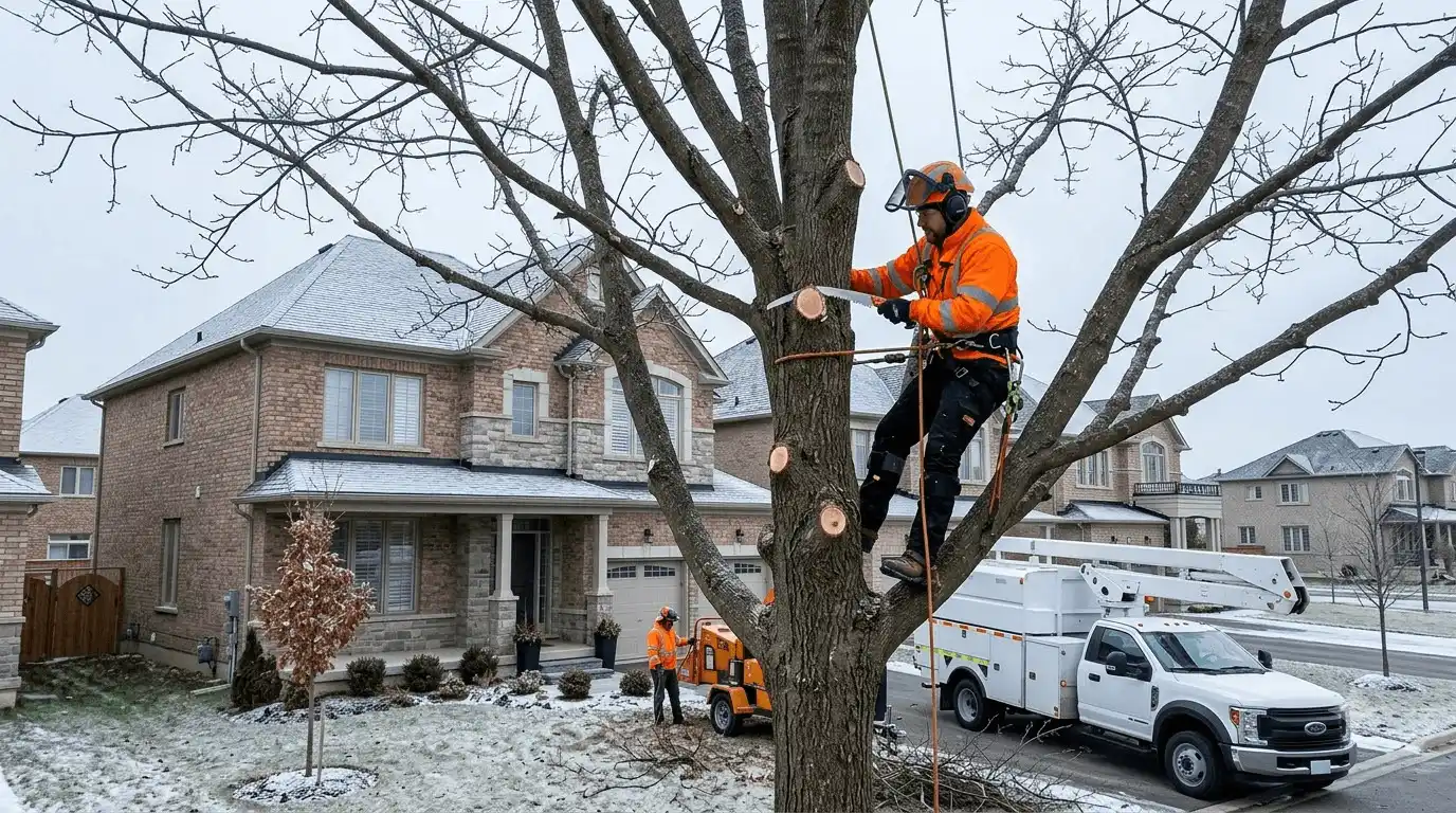 Tree Pruning & Trimming selective canopy pruning technique in Brooklin, Whitby